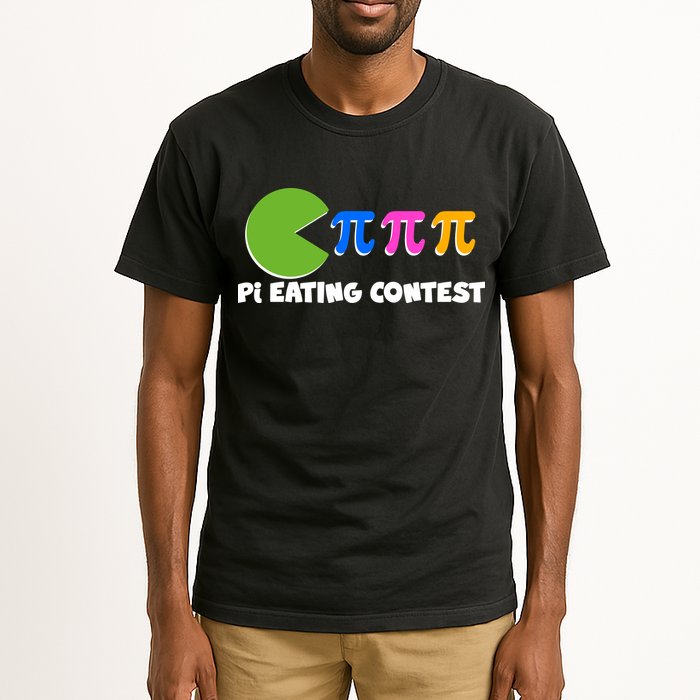 Funny Retro Pi Day 314 Pi Eating Contest Video Game Tall T-Shirt