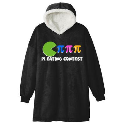 Funny Retro Pi Day 314 Pi Eating Contest Video Game Hooded Wearable Blanket