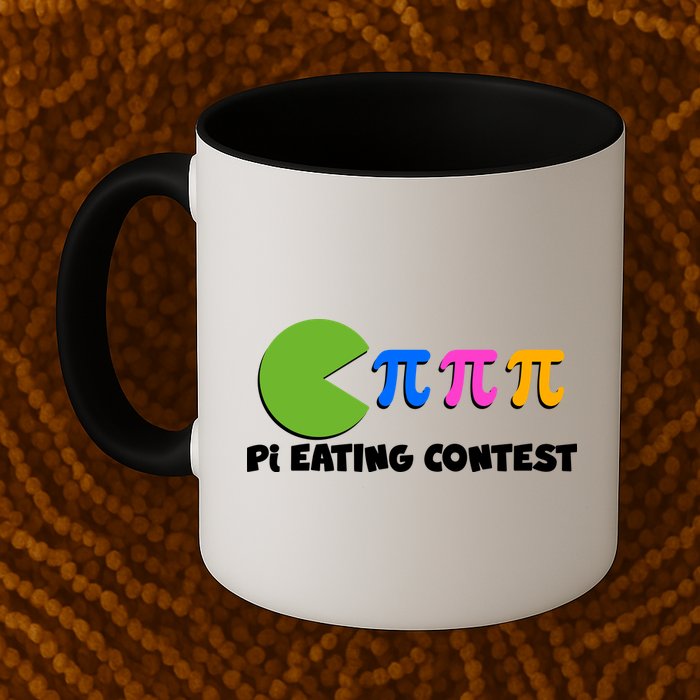 Funny Retro Pi Day 314 Pi Eating Contest Video Game Mug