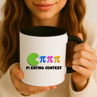 Funny Retro Pi Day 314 Pi Eating Contest Video Game Mug