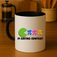 Funny Retro Pi Day 314 Pi Eating Contest Video Game Mug