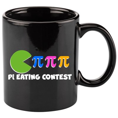 Funny Retro Pi Day 314 Pi Eating Contest Video Game 11oz C Handle Ceramic Mug
