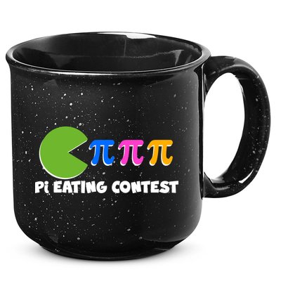 Funny Retro Pi Day 314 Pi Eating Contest Video Game 15oz Campfire Ceramic Mug