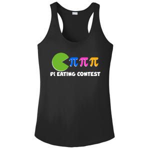 Funny Retro Pi Day 314 Pi Eating Contest Video Game Ladies PosiCharge Competitor Racerback Tank