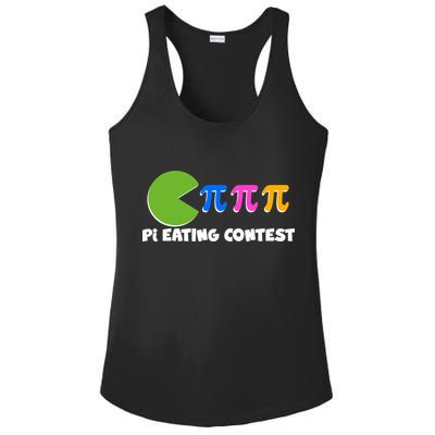 Funny Retro Pi Day 314 Pi Eating Contest Video Game Ladies PosiCharge Competitor Racerback Tank