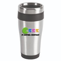 Funny Retro Pi Day 314 Pi Eating Contest Video Game 16oz Travel Tumbler