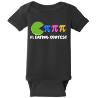 Funny Retro Pi Day 314 Pi Eating Contest Video Game Baby Bodysuit