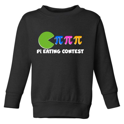 Funny Retro Pi Day 314 Pi Eating Contest Video Game Toddler Sweatshirt