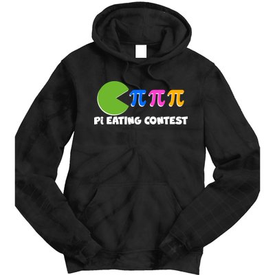 Funny Retro Pi Day 314 Pi Eating Contest Video Game Tie Dye Hoodie