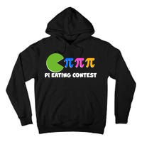 Funny Retro Pi Day 314 Pi Eating Contest Video Game Tall Hoodie