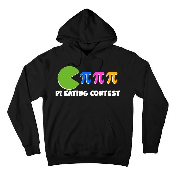 Funny Retro Pi Day 314 Pi Eating Contest Video Game Tall Hoodie