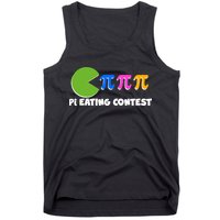 Funny Retro Pi Day 314 Pi Eating Contest Video Game Tank Top