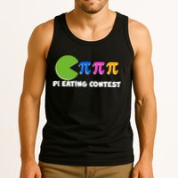Funny Retro Pi Day 314 Pi Eating Contest Video Game Tank Top