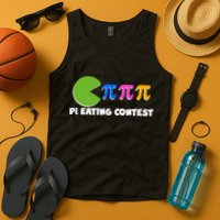 Funny Retro Pi Day 314 Pi Eating Contest Video Game Tank Top
