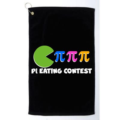 Funny Retro Pi Day 314 Pi Eating Contest Video Game Golf Towel