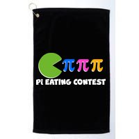 Funny Retro Pi Day 314 Pi Eating Contest Video Game Golf Towel