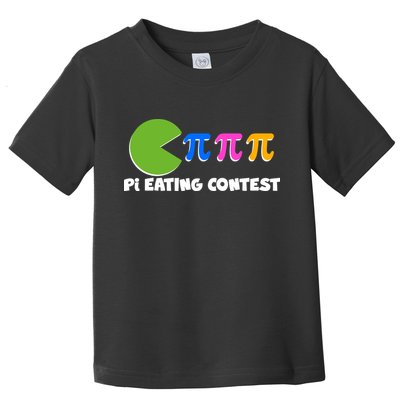 Funny Retro Pi Day 314 Pi Eating Contest Video Game Toddler T-Shirt