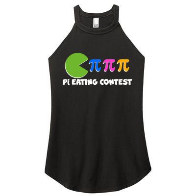 Funny Retro Pi Day 314 Pi Eating Contest Video Game Women's Perfect Tri Rocker Tank