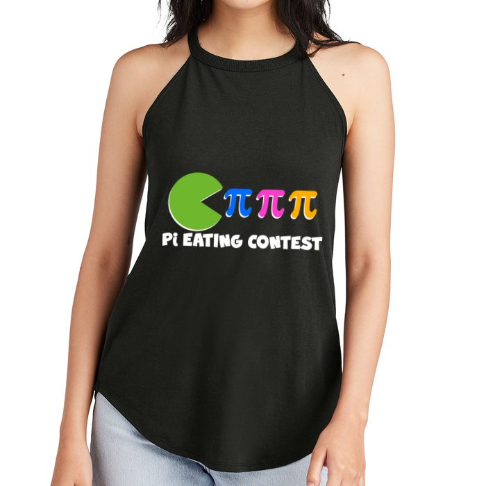 Funny Retro Pi Day 314 Pi Eating Contest Video Game Women's Perfect Tri Rocker Tank