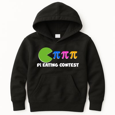 Funny Retro Pi Day 314 Pi Eating Contest Video Game Kids Hoodie