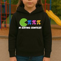 Funny Retro Pi Day 314 Pi Eating Contest Video Game Kids Hoodie
