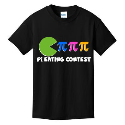 Funny Retro Pi Day 314 Pi Eating Contest Video Game Kids T-Shirt