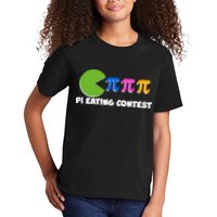 Funny Retro Pi Day 314 Pi Eating Contest Video Game Kids T-Shirt