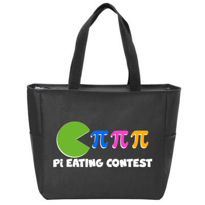Funny Retro Pi Day 314 Pi Eating Contest Video Game Zip Tote Bag