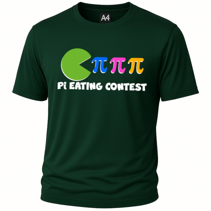 Funny Retro Pi Day 314 Pi Eating Contest Video Game Performance Shirt