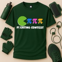 Funny Retro Pi Day 314 Pi Eating Contest Video Game Performance Shirt