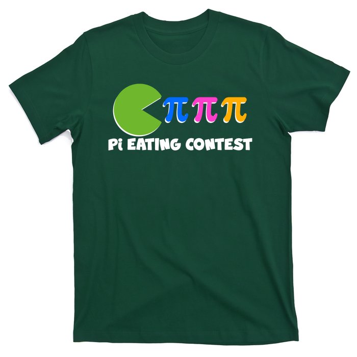 Funny Retro Pi Day 314 Pi Eating Contest Video Game T-Shirt