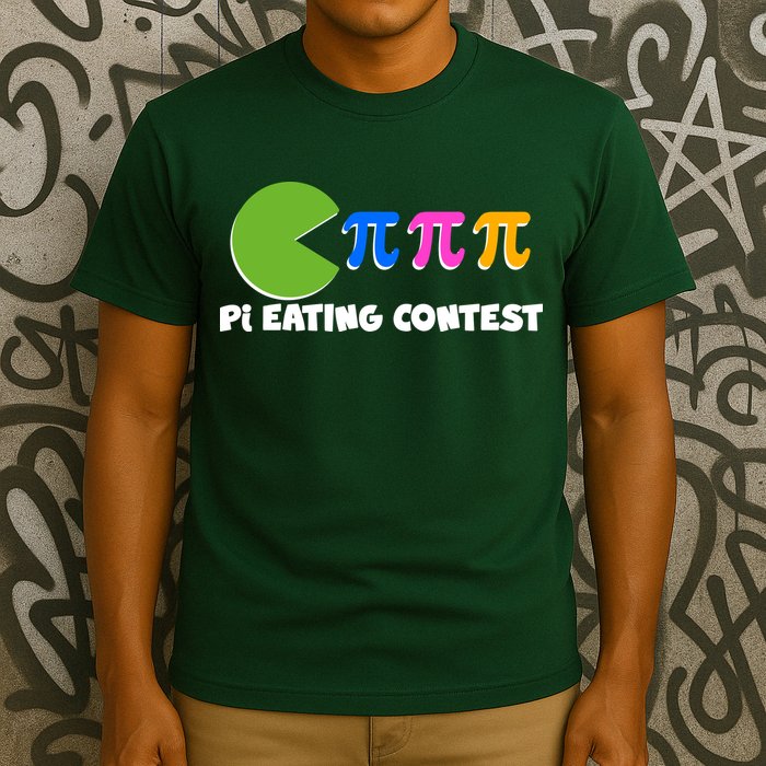 Funny Retro Pi Day 314 Pi Eating Contest Video Game T-Shirt