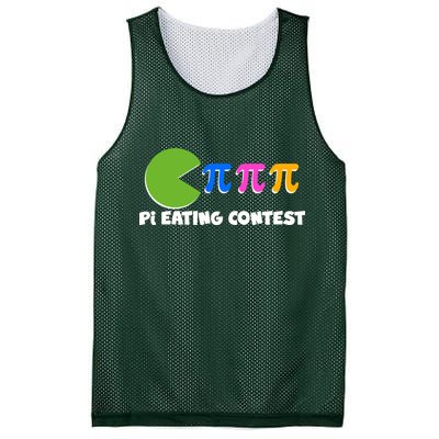 Funny Retro Pi Day 314 Pi Eating Contest Video Game Mesh Reversible Basketball Jersey Tank