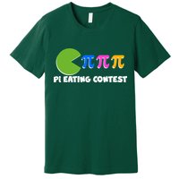 Funny Retro Pi Day 314 Pi Eating Contest Video Game Premium T-Shirt