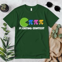 Funny Retro Pi Day 314 Pi Eating Contest Video Game Premium T-Shirt