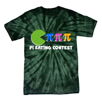 Funny Retro Pi Day 314 Pi Eating Contest Video Game Tie-Dye T-Shirt