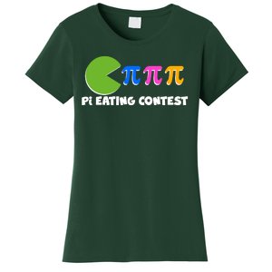 Funny Retro Pi Day 314 Pi Eating Contest Video Game Women's T-Shirt