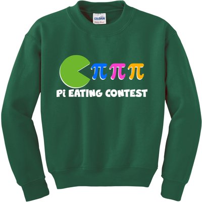 Funny Retro Pi Day 314 Pi Eating Contest Video Game Kids Sweatshirt