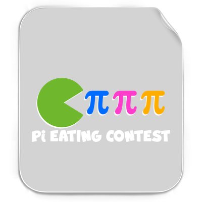 Funny Retro Pi Day 314 Pi Eating Contest Video Game Permanent Decal Sticker