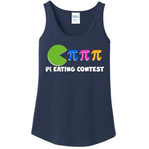 Funny Retro Pi Day 314 Pi Eating Contest Video Game Ladies Essential Tank