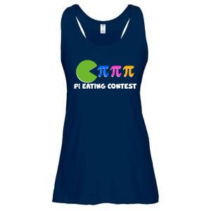 Funny Retro Pi Day 314 Pi Eating Contest Video Game Ladies Essential Flowy Tank