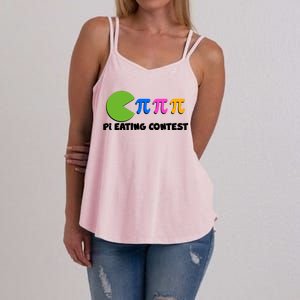 Funny Retro Pi Day 314 Pi Eating Contest Video Game Women's Strappy Tank