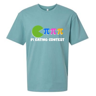 Funny Retro Pi Day 314 Pi Eating Contest Video Game Sueded Cloud Jersey T-Shirt