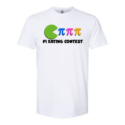 Funny Retro Pi Day 314 Pi Eating Contest Video Game Softstyle® CVC T-Shirt