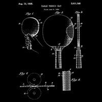 Funny Retro Ping Pong Paddle Gift Vintage Table Tennis Gift Backpack