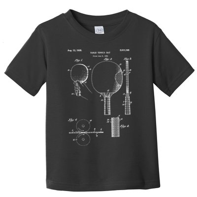 Funny Retro Ping Pong Paddle Gift Vintage Table Tennis Gift Toddler T-Shirt