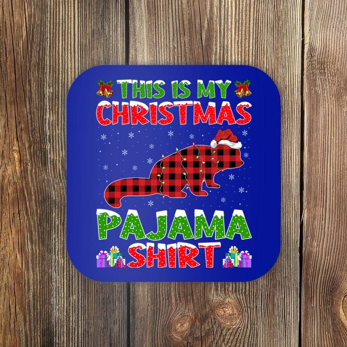 Funny Red Panda Lover Xmas Gift Matching Red Panda Christmas Funny Gift Coaster