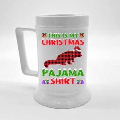 Funny Red Panda Lover Xmas Gift Matching Red Panda Christmas Funny Gift Beer Stein