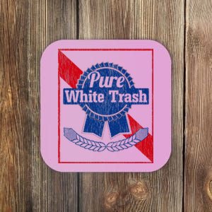 Funny Redneck Pure White Trash Coaster