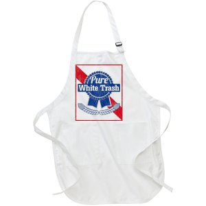 Funny Redneck Pure White Trash Full-Length Apron With Pockets